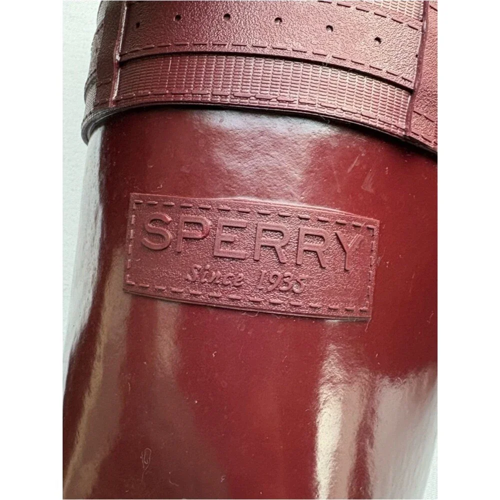 Sperry Burgundy Women's Rain Boots